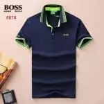 manches courtes t-shirt boss grande taille lapel vert blue,the boss is back tee shirt